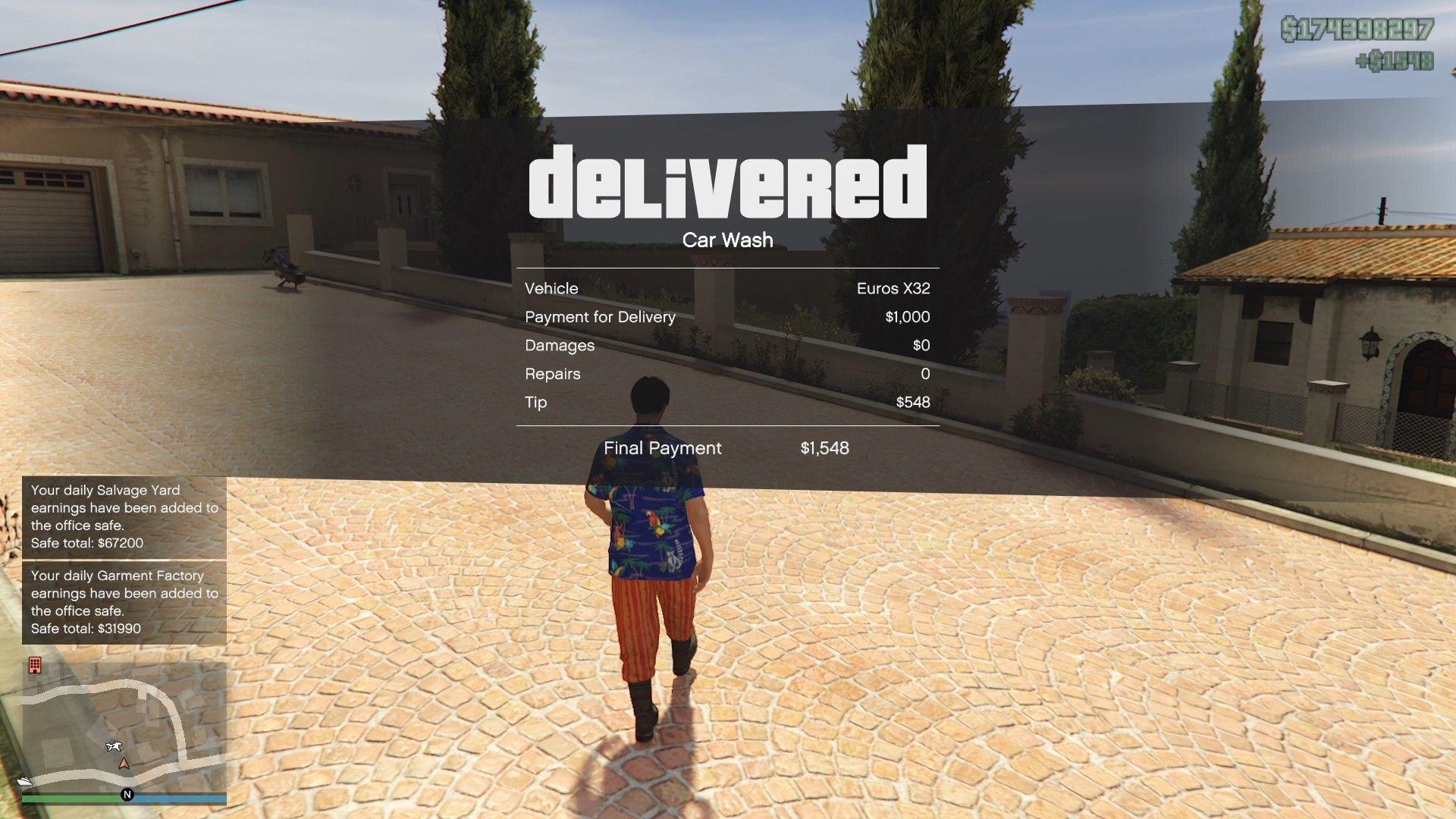 Legal car wash mission completed.