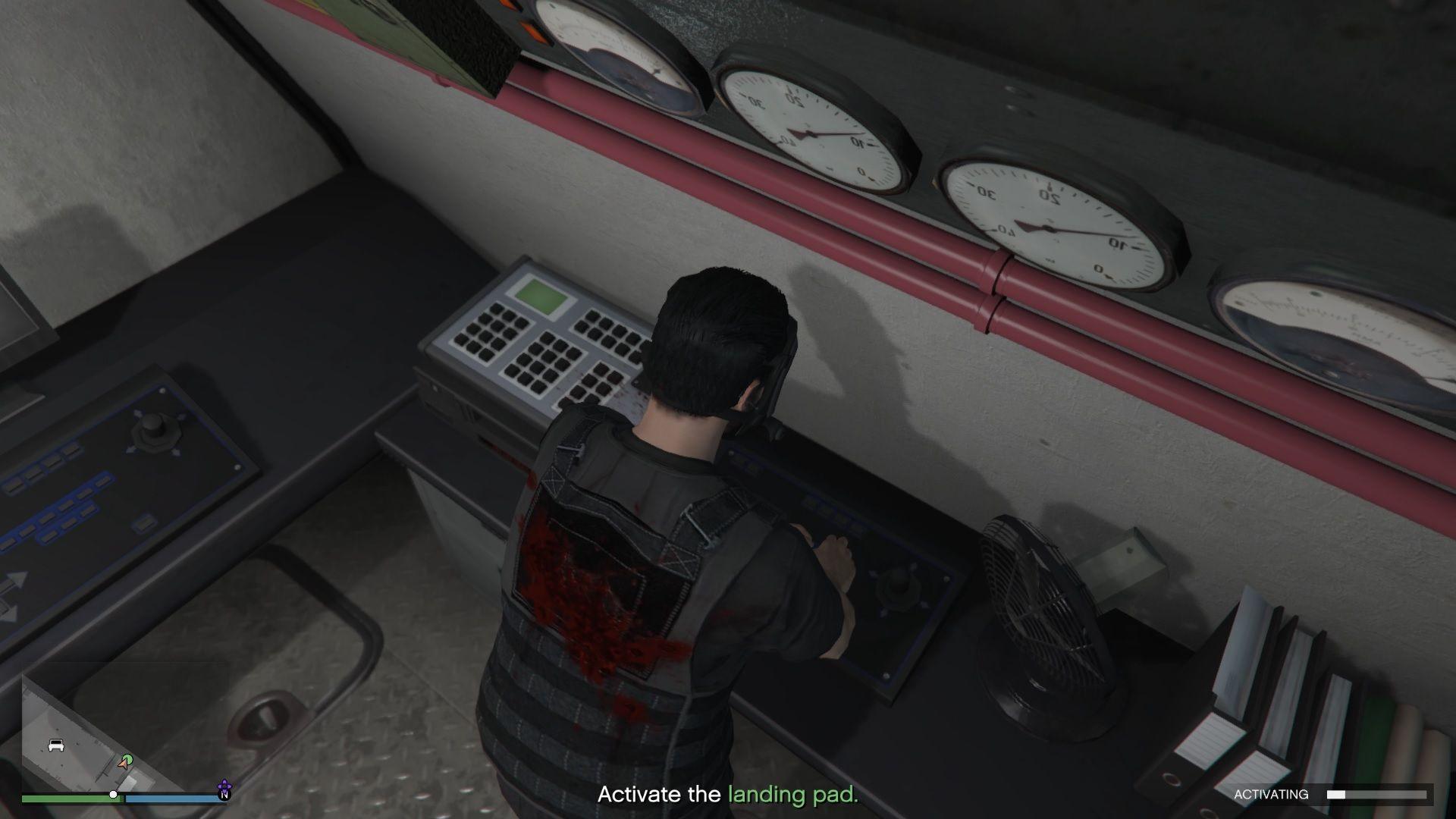 You can keep track of the activation progress by looking at the progress bar at the bottom-right corner of the screen.