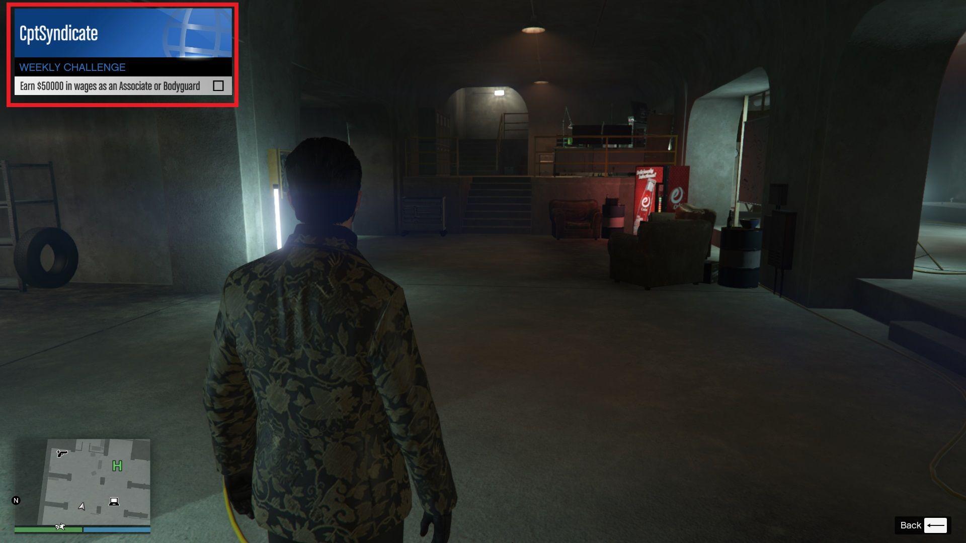 The Weekly Challenge can also be accessed from the interaction menu under the 'Challenges' section.