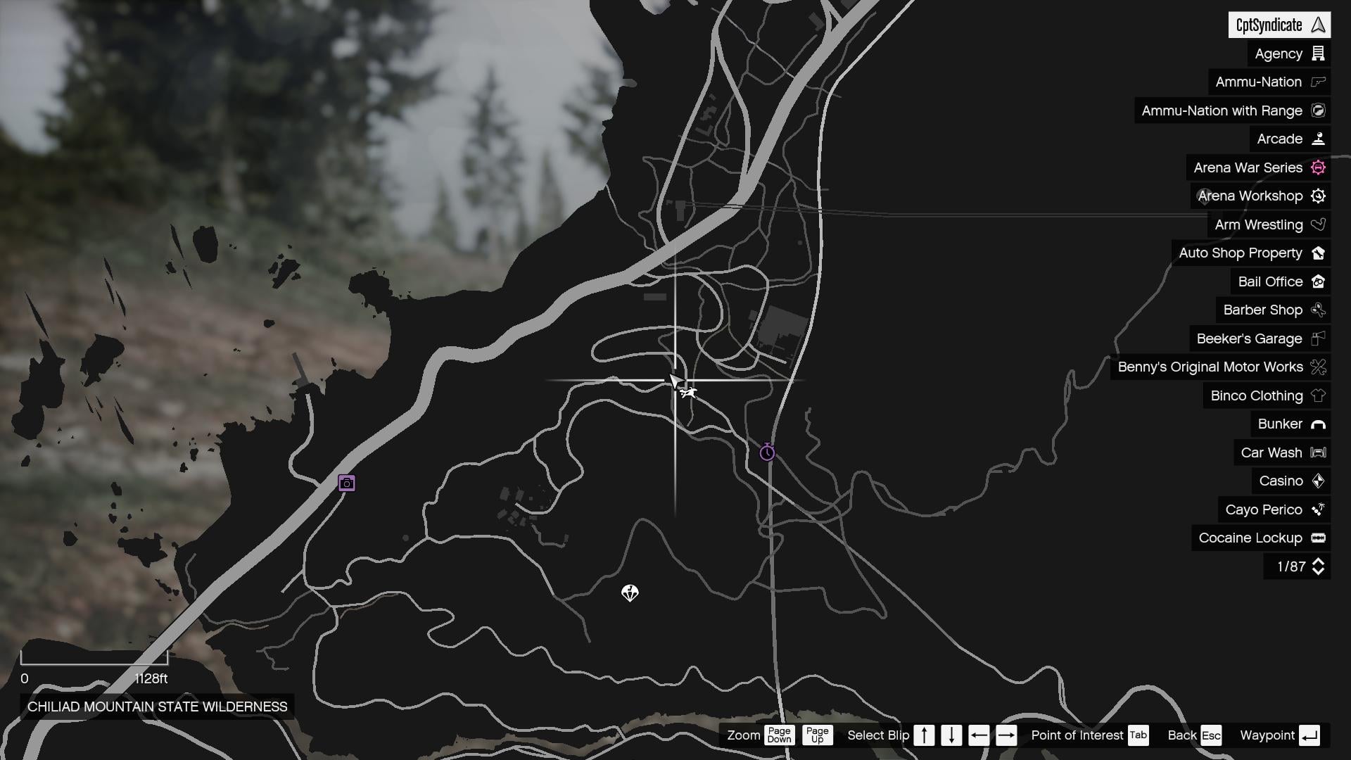 One of the many Deer locations in the wilderness.