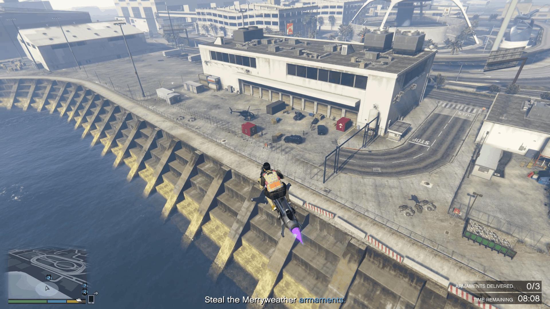 Anti-aircraft gun at the Los Santos International Airport (LSIA)