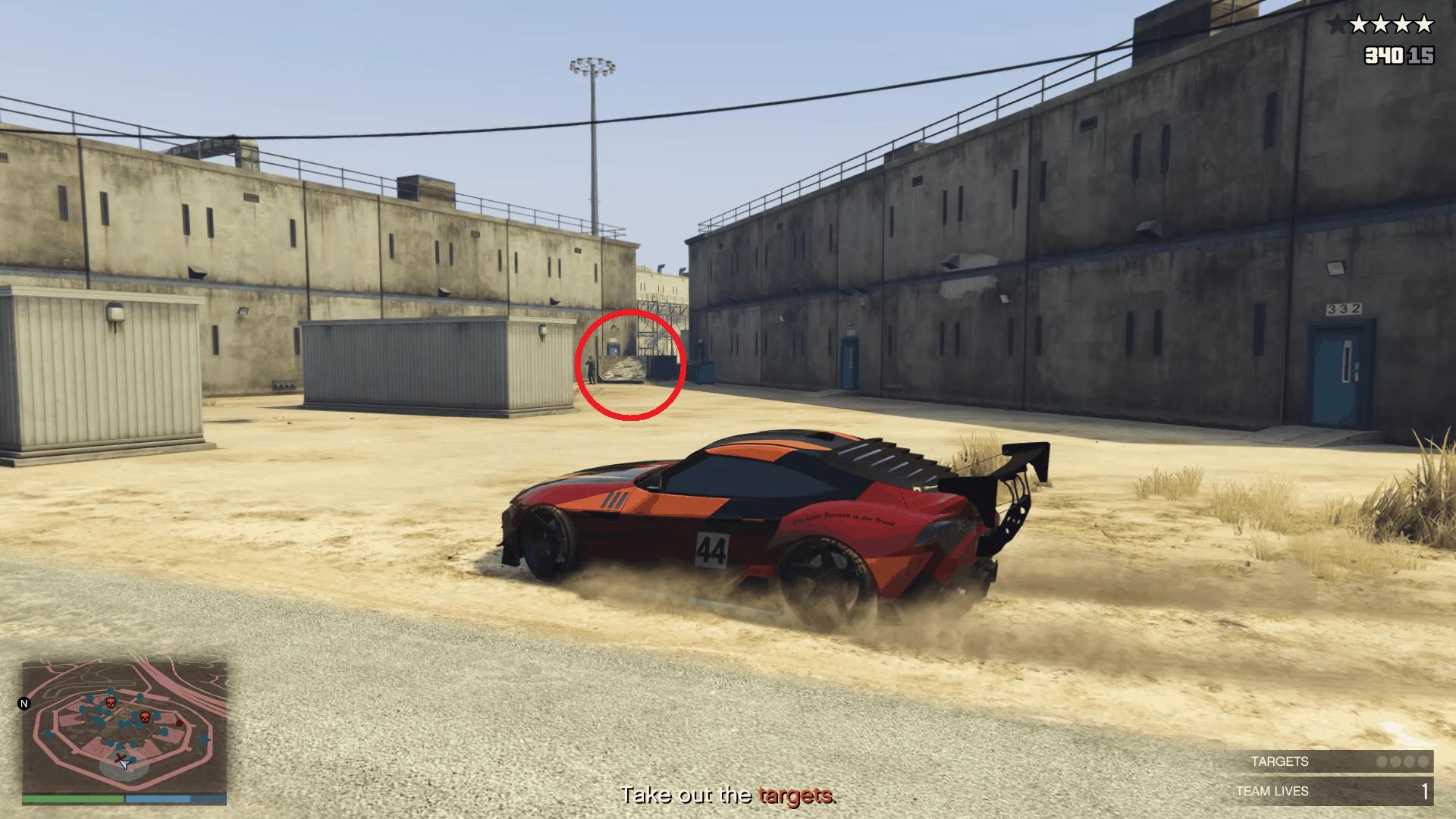 The garbage bin that can be used to get inside the yard