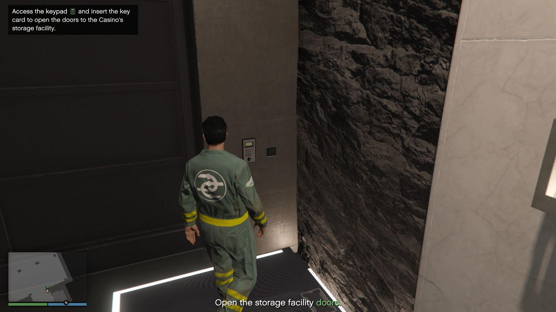 Casino storage facility keypad.