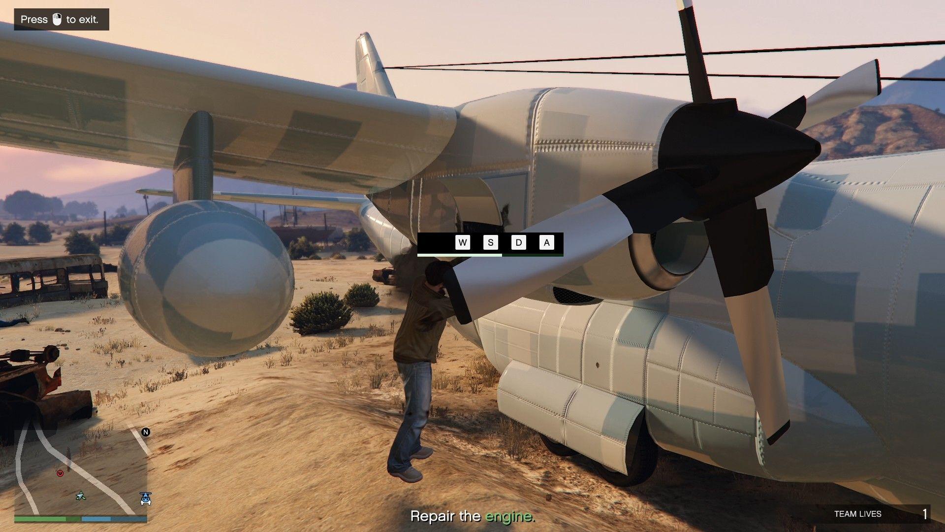 Repairing the Titan engine.