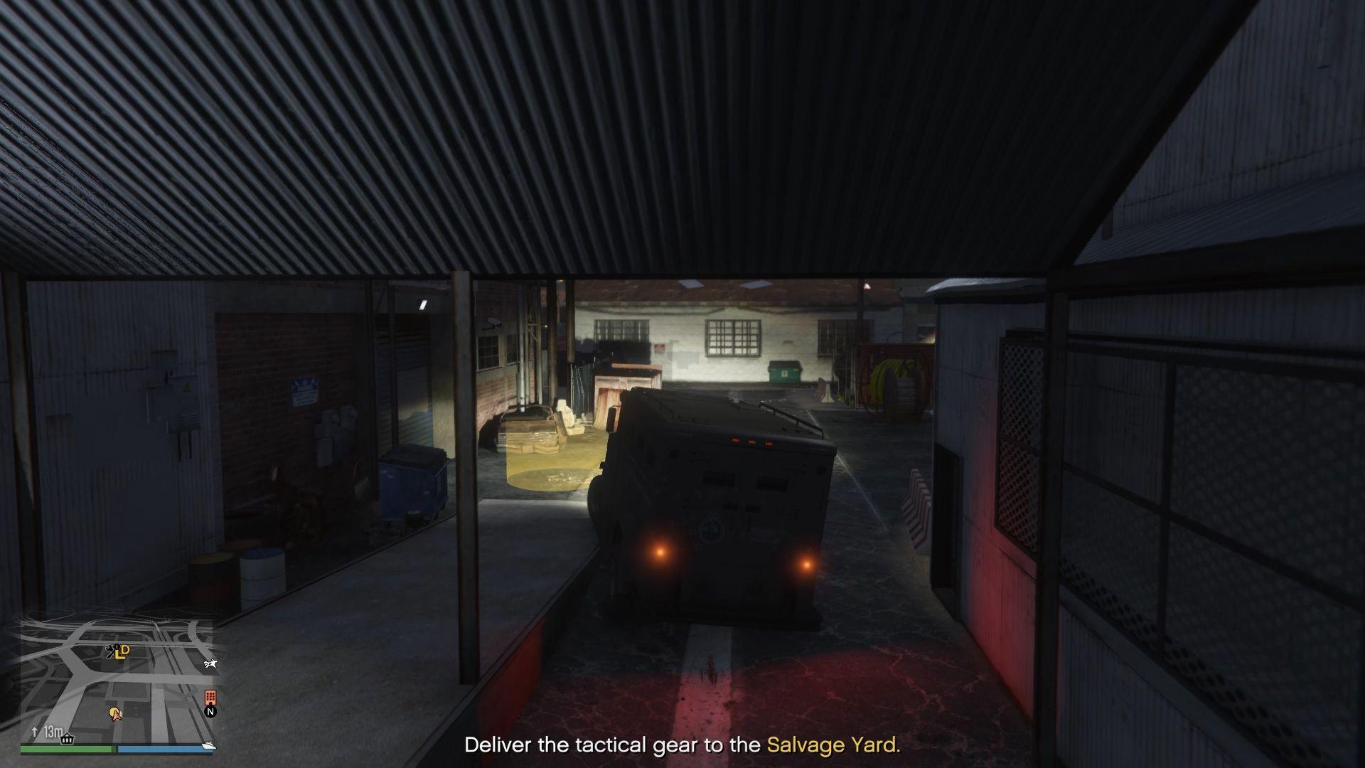 You will have enemies following you, but you can ignore them as the riot van is quite tanky and has good protection.