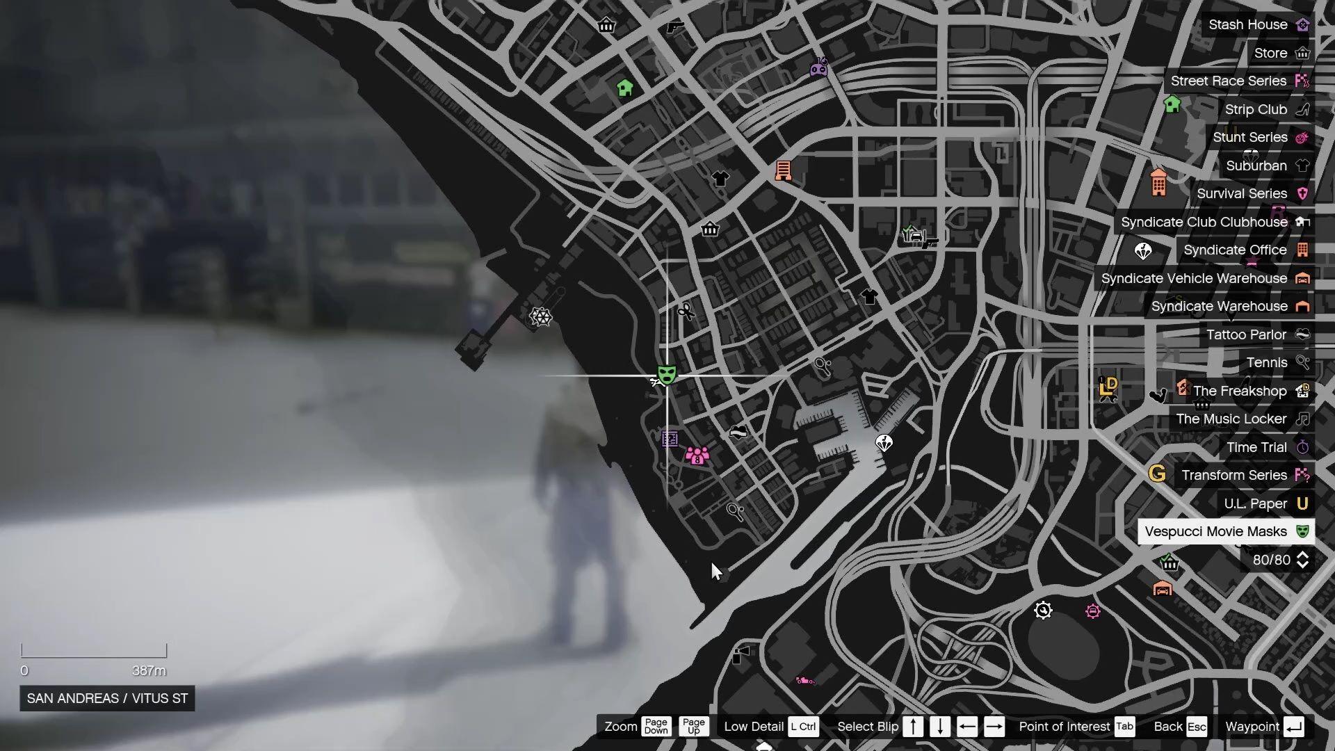 Vespucci Movie Masks location.