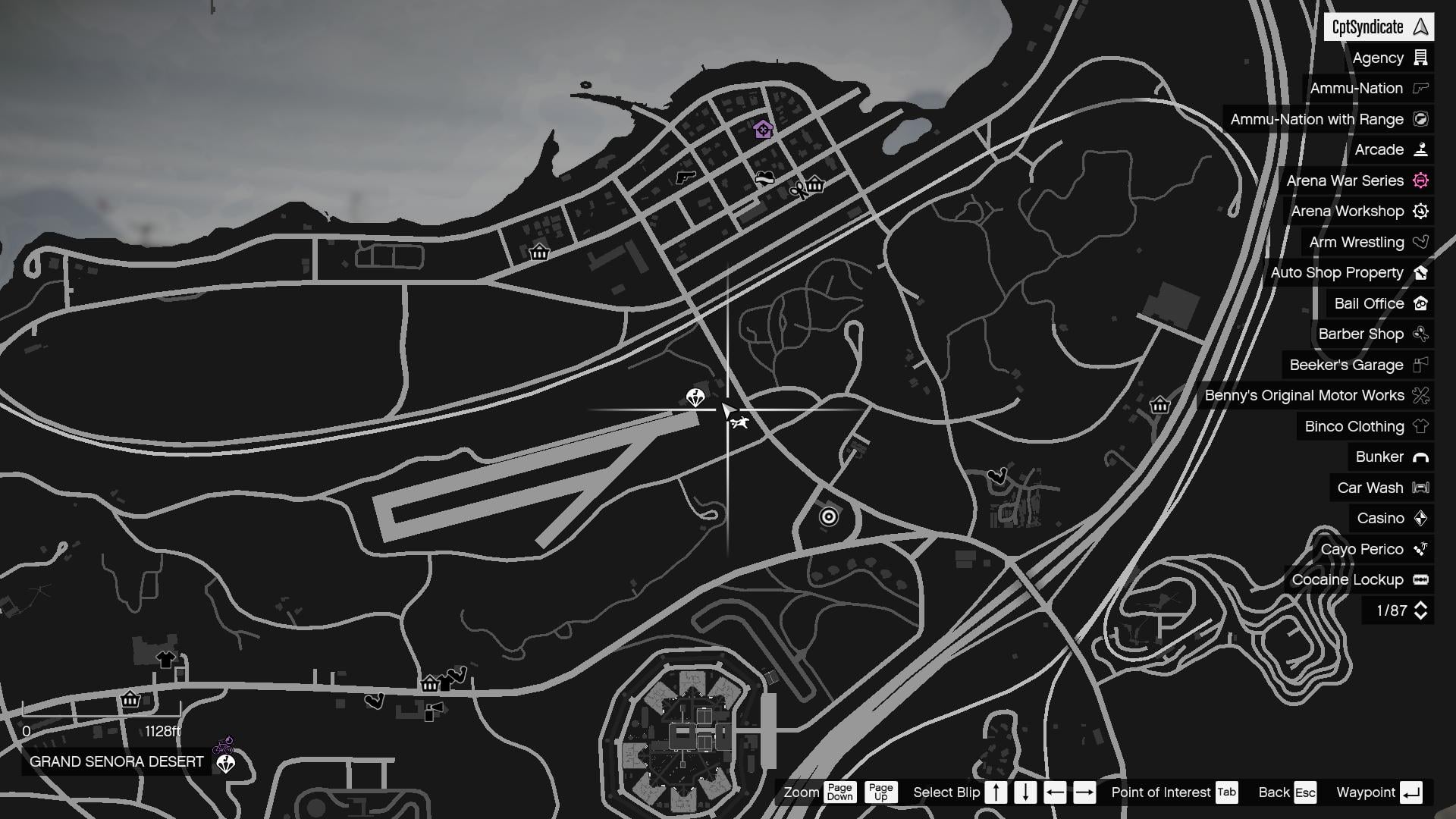 Crow's location on the map.