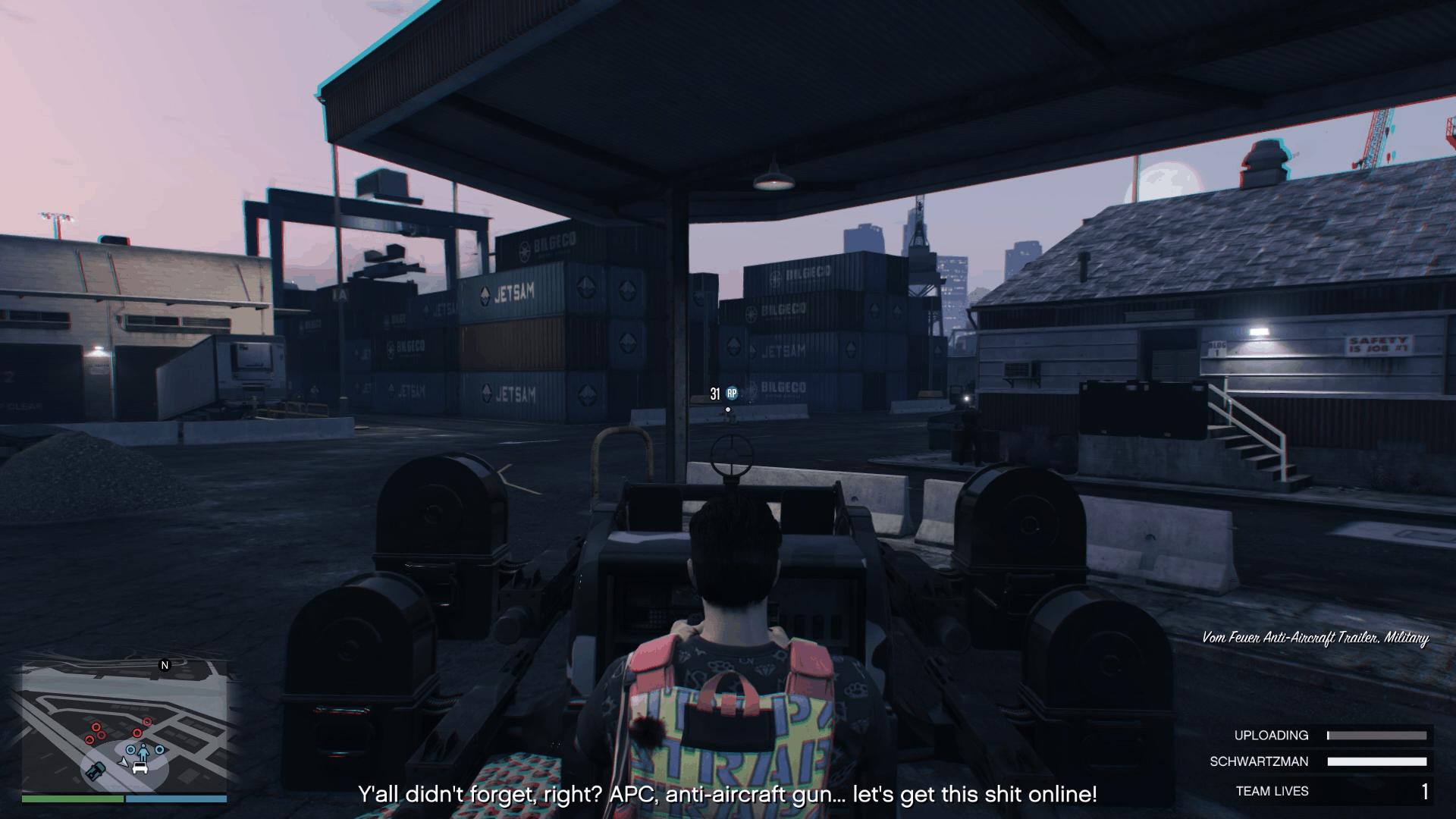 Eliminating Merryweather soldiers using the AAG