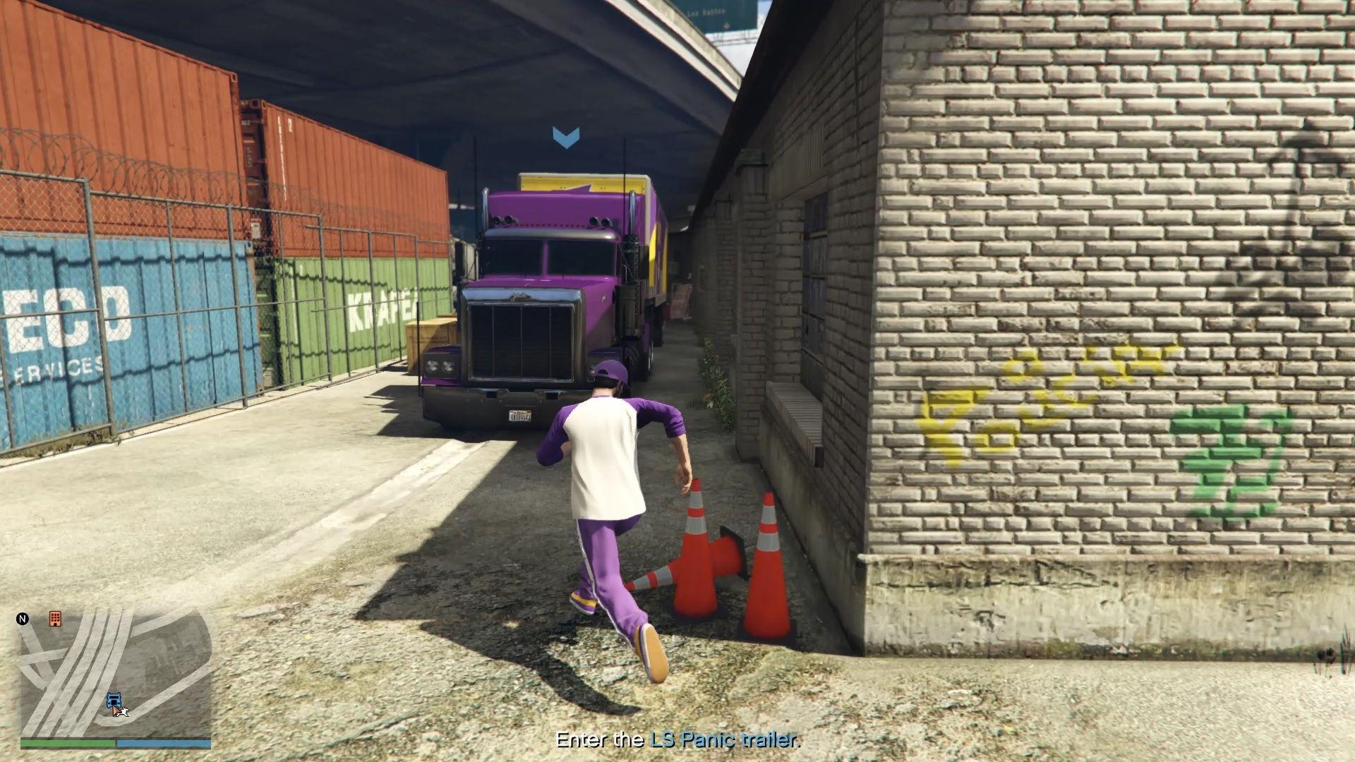 Parked LS Panic trailer.