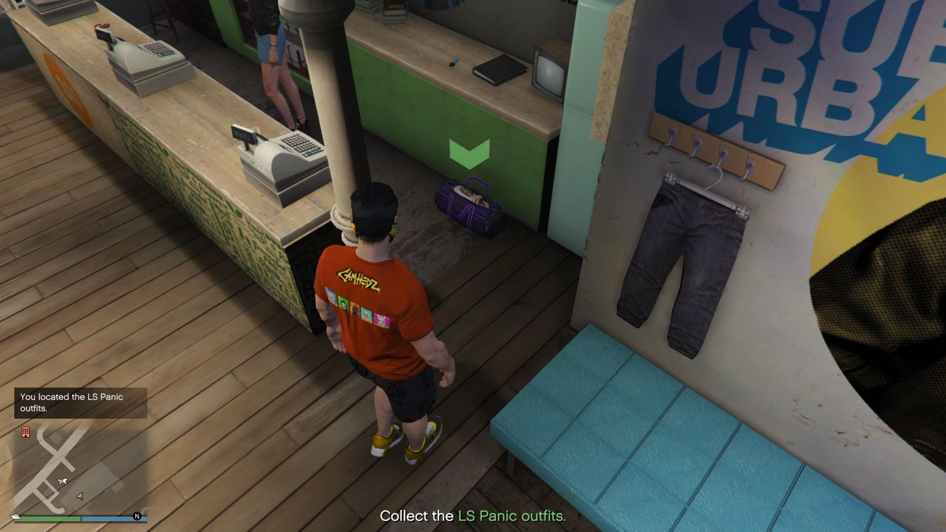 When you get closer, it is always indicated with a green arrow and a duffle bag icon on the minimap.