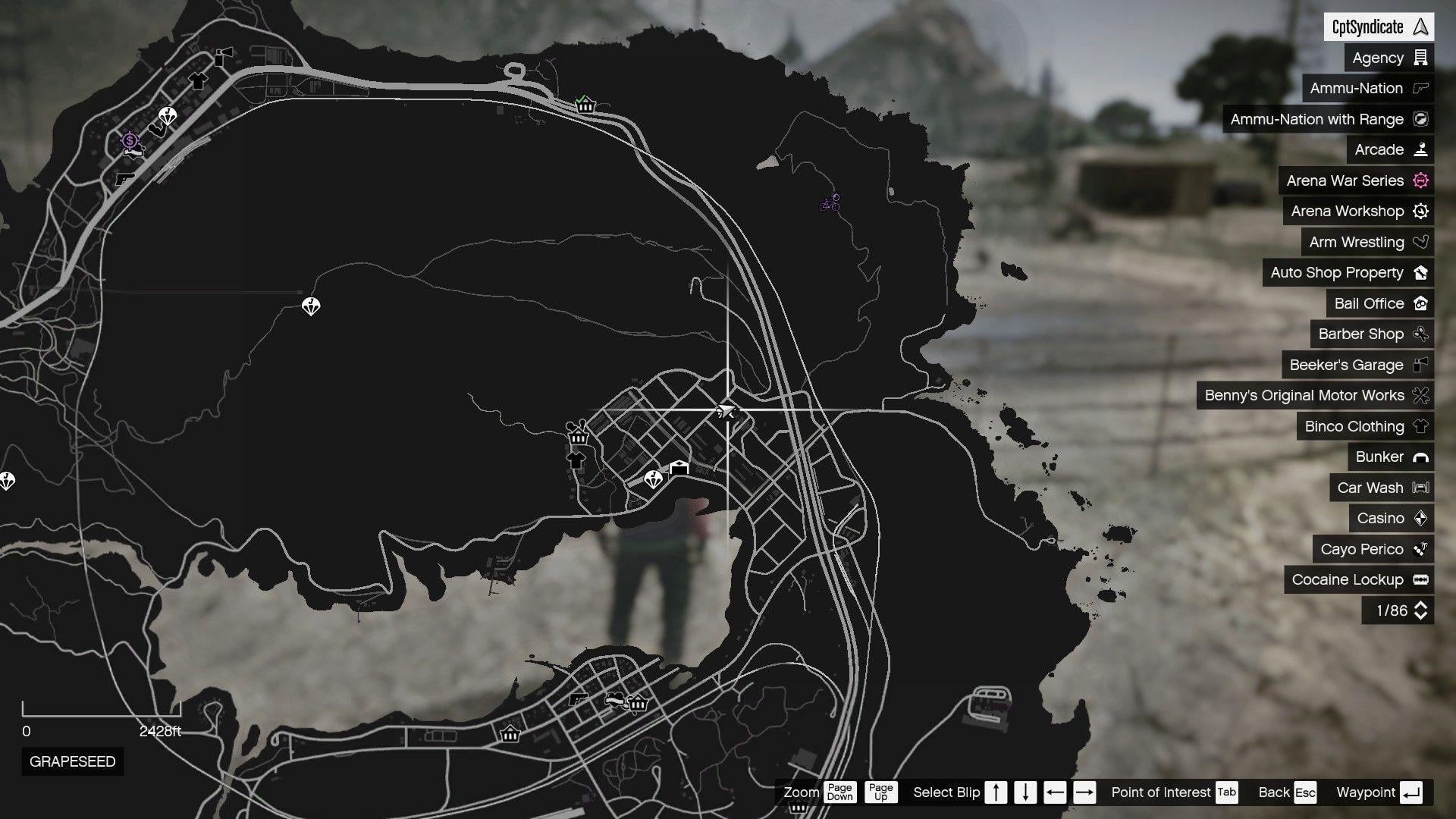 Pig's location on the map.