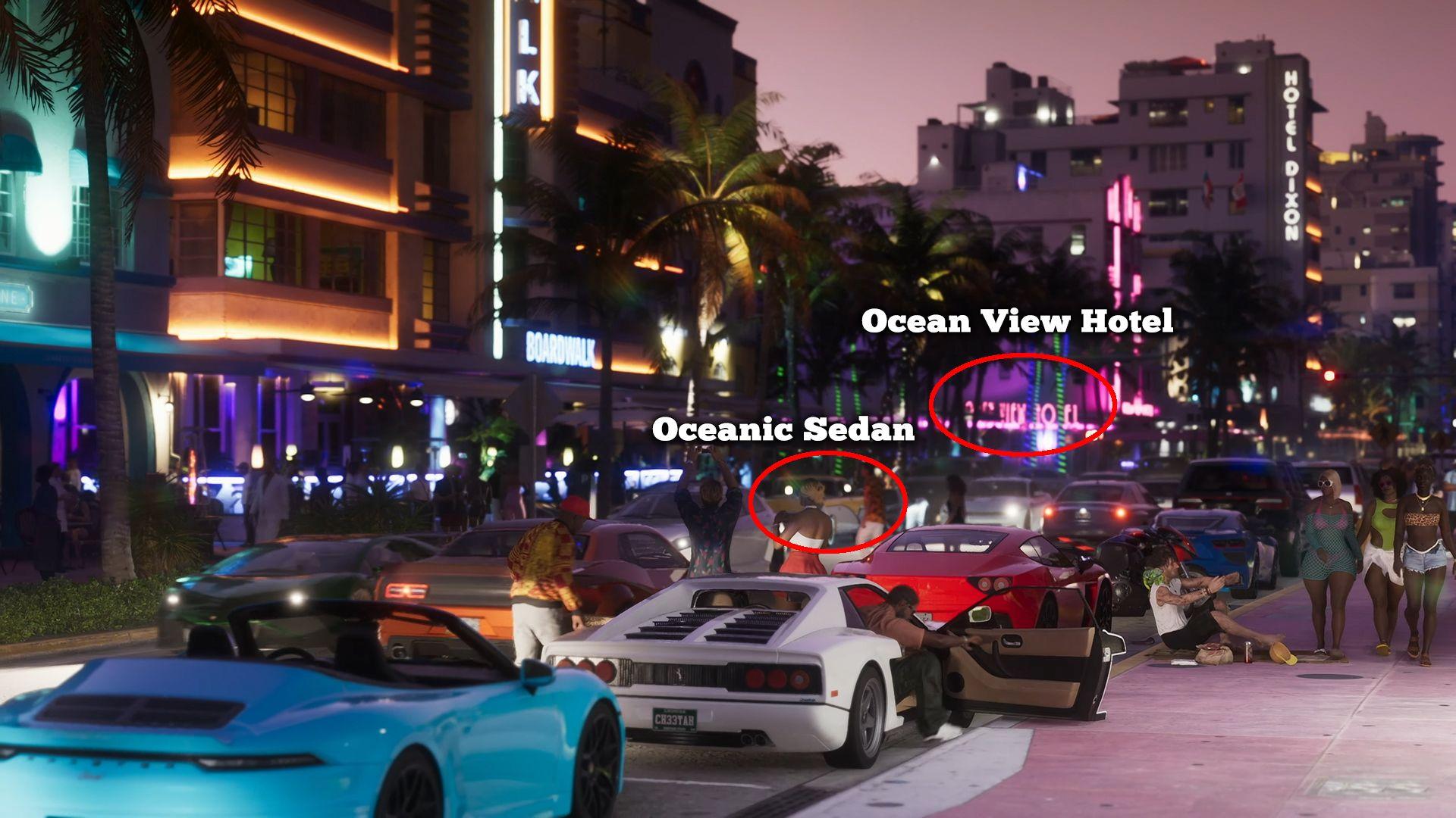 The Ocean View Hotel in the distance stands out as the most iconic element in this scene.