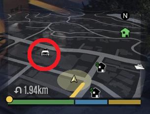 Slamvan icon on the minimap
