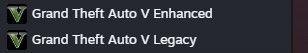 The Enhanced and Legacy version in the Steam's library.