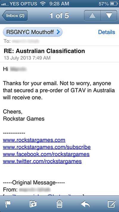 Gta 5 Unlikely To Be Banned In Australia