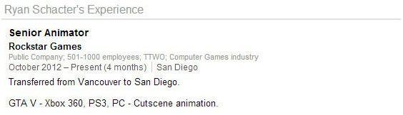 Linkedin Profile Says Rockstar Working On Gta V For Pc