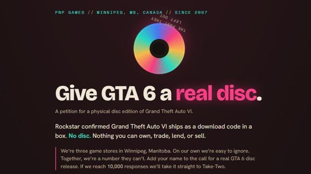 A Retailer Is Petitioning Rockstar for a Real GTA 6 Disc