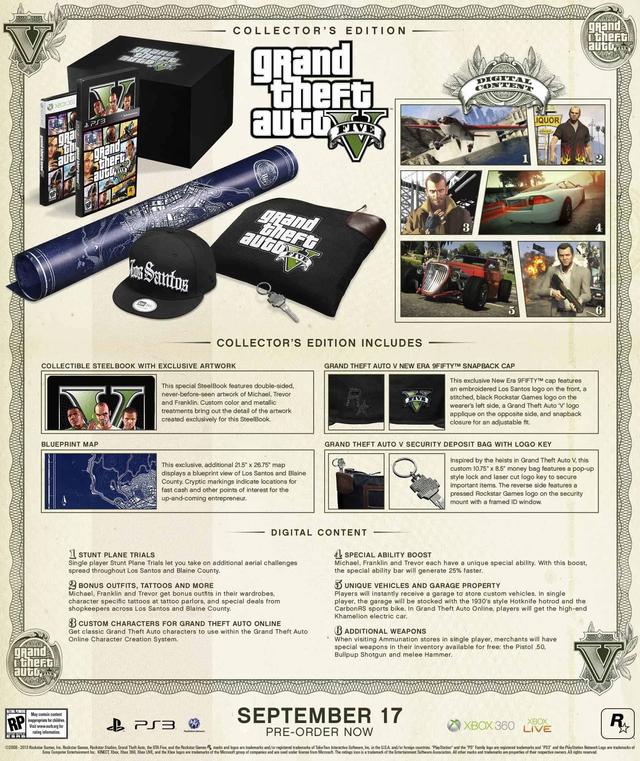 GTA 5 Special and Collector Editions Priced and Detailed