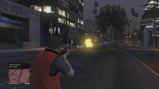 Explosive Bullets GTA 5 Cheat Demo Video