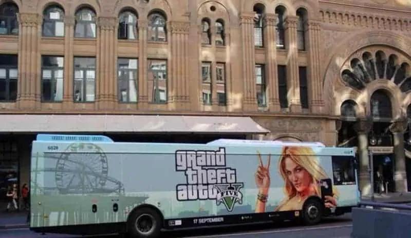 Gta V Themed Bus Spotted In Sydney