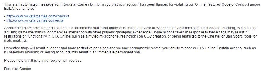 Mass Ban Wave In Gta Online Right Now