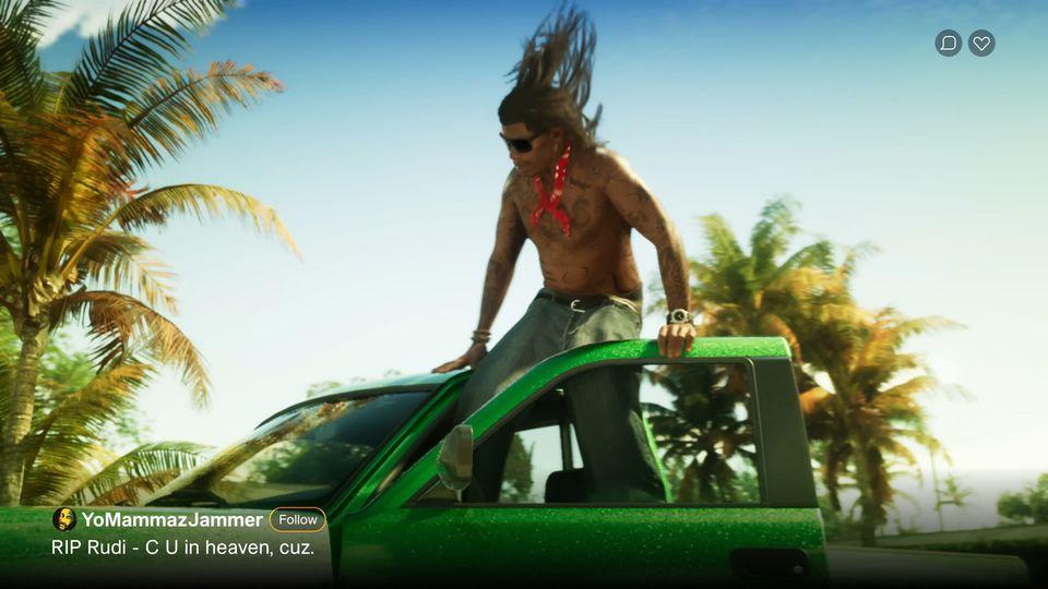 Rudi in the first GTA VI trailer.
