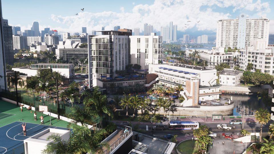 Overview of the new and improved Vice City in GTA VI.