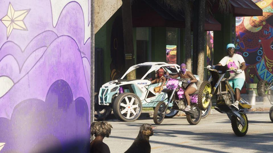 The off-roading capabilities of the Nagasaki Outlaw make it a perfect fit for Vice City.