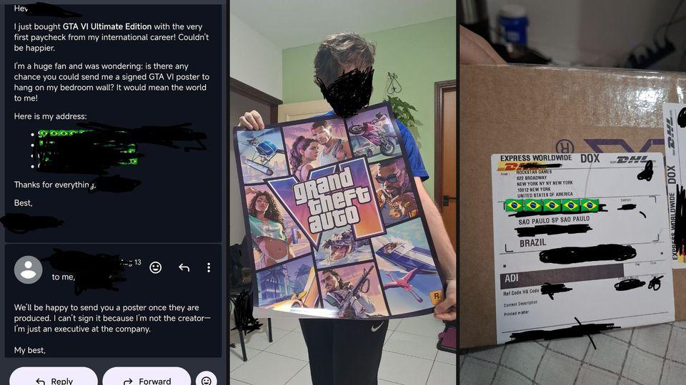 Rockstar Mailed a GTA 6 Fan a Poster After He Simply Asked for One